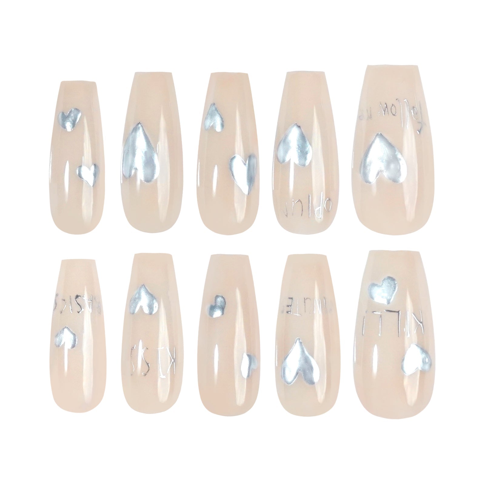 Siva Nail, Silver Romance, faux ongles pour la Saint-Valentin