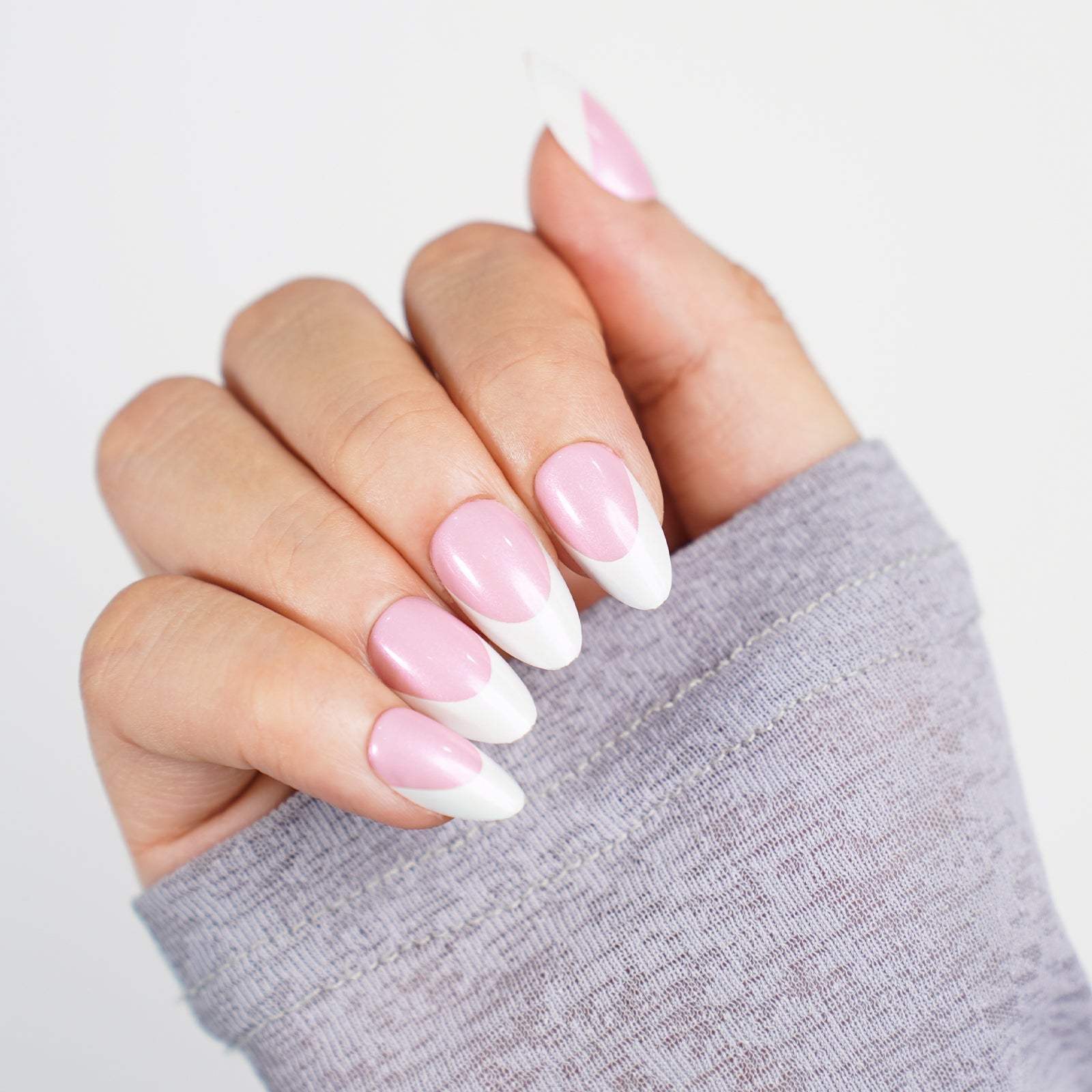 Siva Nail, Pure Aura, 32 pièces, faux ongles roses à pointe française