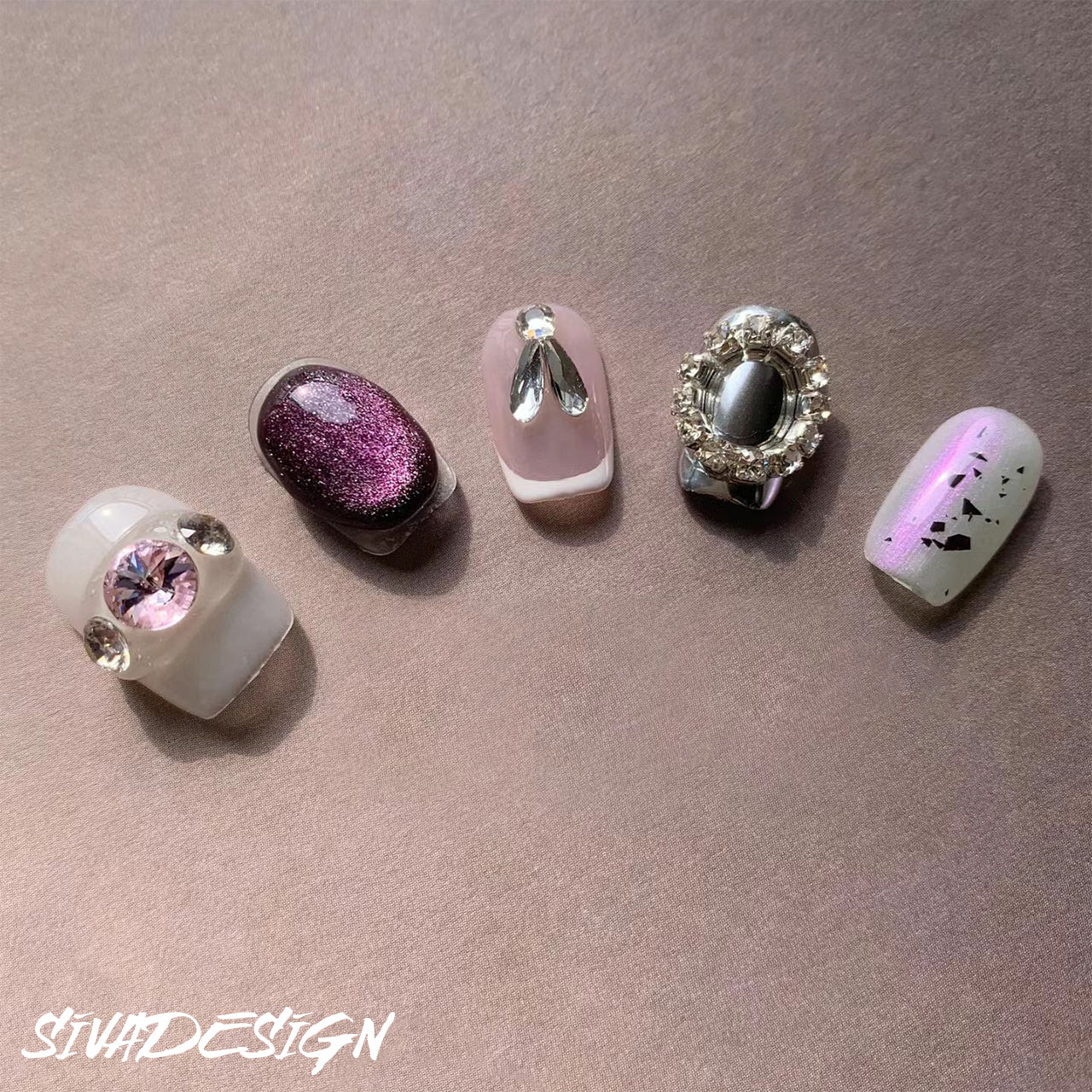 Siva Nail, Celestial Shine, Ongles à coller de luxe