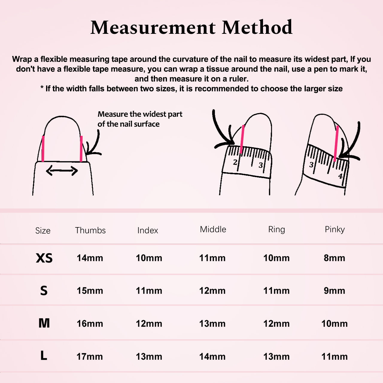 siva-nail-nocturnal-notes-gothic-press-on-nails-Press_on_Nails_standard_size_chart