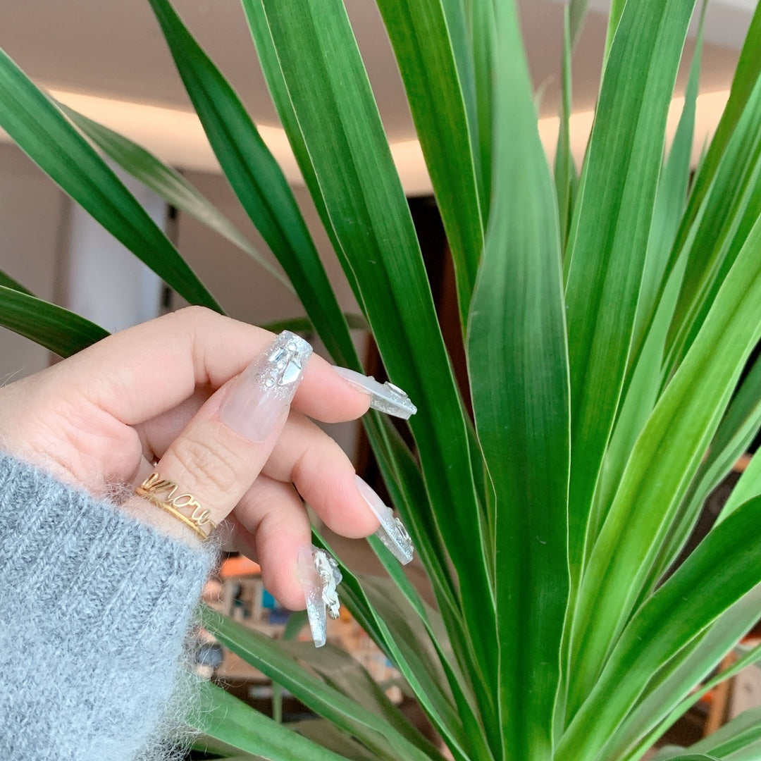 Siva Nail, Amber Luxe, Butterfly Factor, Handmade Press on Nails